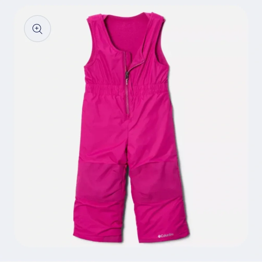 Columbia Toddler Frost Slope Bright Pink Insulated Snow/Ski Bib, Pant/Coverall